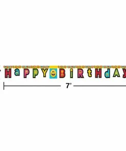 Creative Converting Kids Birthday Party Themes Show Your Emojions Jointed Banner Lg