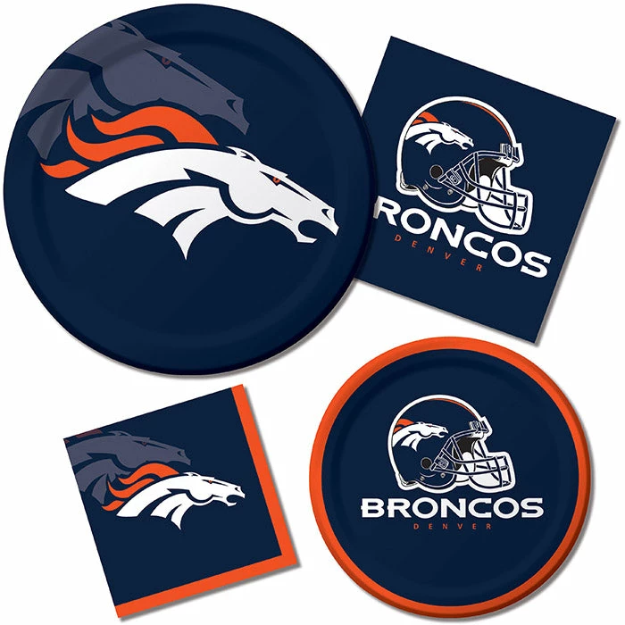 Creative Converting NFL And Football Party Supplies Denver Broncos Napkins, 16 Ct