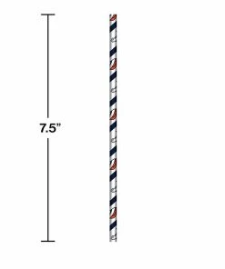 Creative Converting Denver Broncos Paper Straws, 24 Ct
