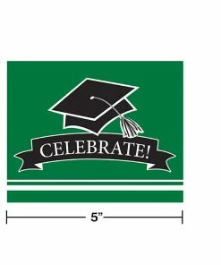 Creative Converting Graduation School Spirit Green Invitations, 25 Ct