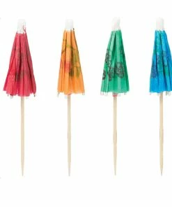 Creative Converting Wooden Picks, Parasol 4", 12 Ct