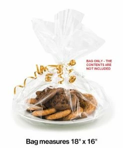 Creative Converting General Decorations Small Clear Basket Bag, 6 Ct