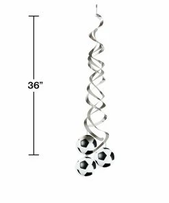 Creative Converting Soccer Deluxe Danglers, 2 Ct Soccer Party Decorations