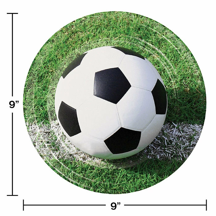 Creative Converting Soccer Paper Plates, 8 Ct