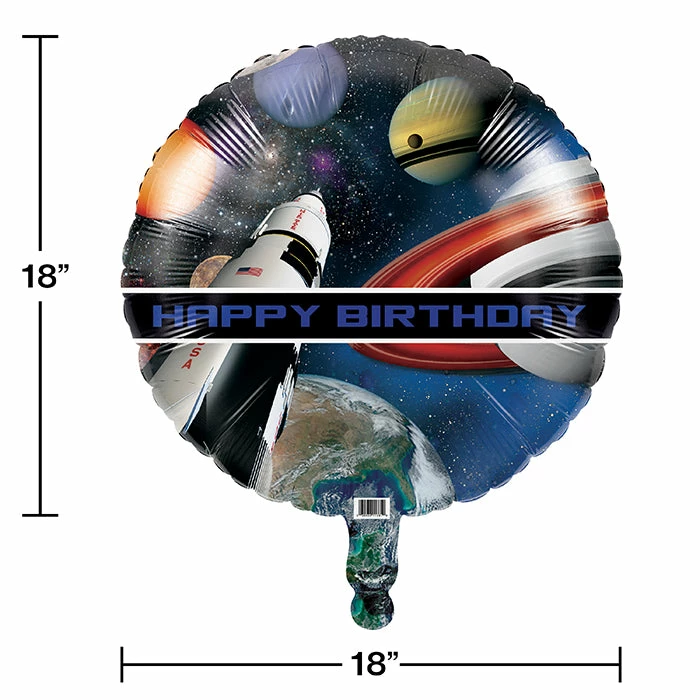 Creative Converting Space Blast Metallic Balloon 18"