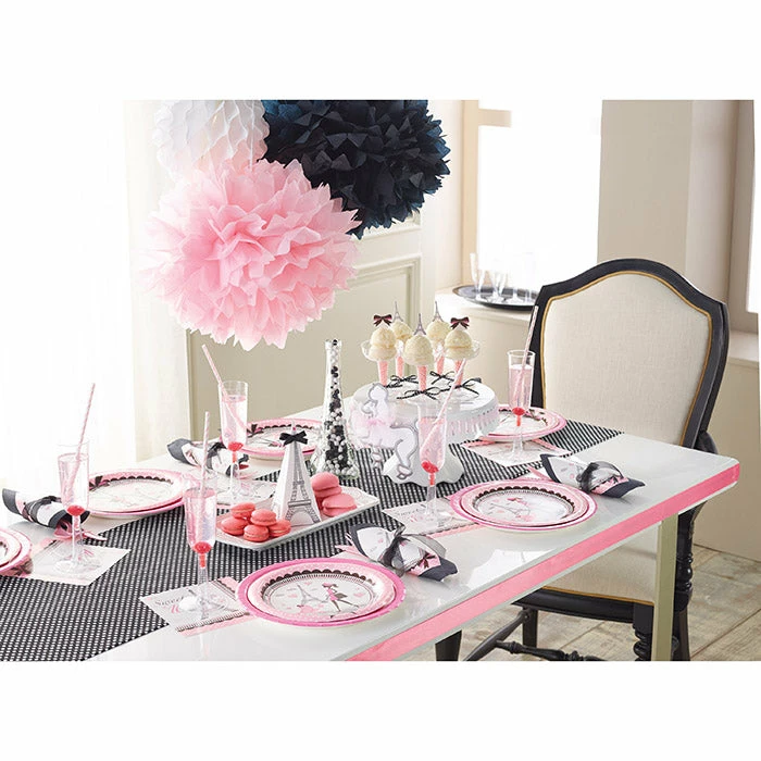 Creative Converting Kids Birthday Party Themes Party In Paris Dessert Plates, 8 Ct