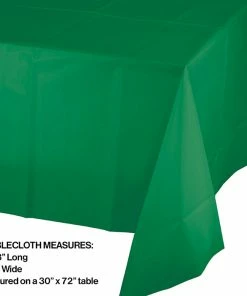 Creative Converting Emerald Green Tablecover Plastic 54
