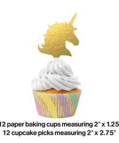 Creative Converting Unicorn Sparkle Cupcake Kit, 12 Ct