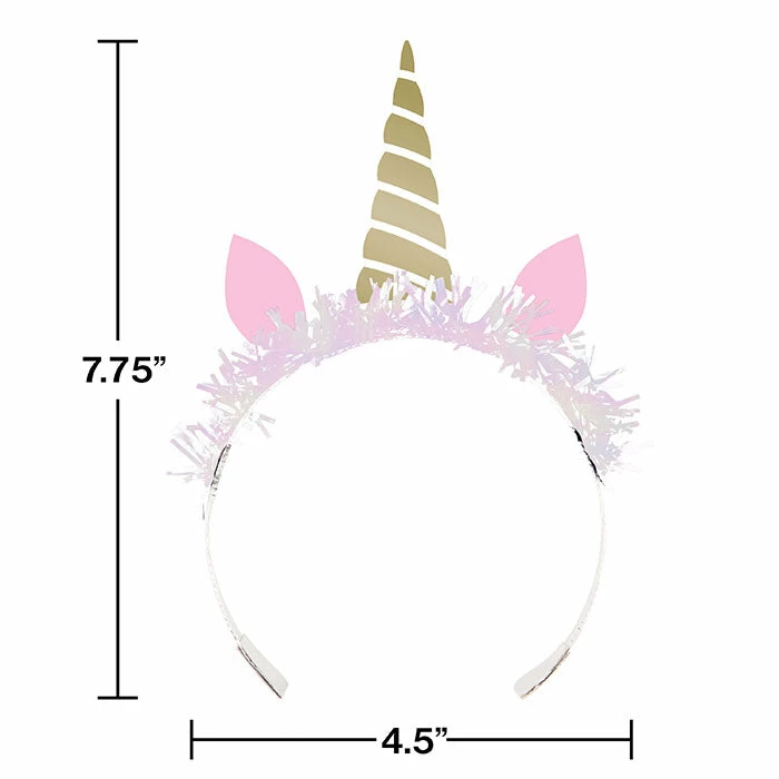 Creative Converting Unicorn Sparkle Tiaras, 8 Ct