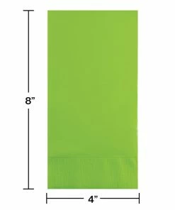 Creative Converting Fresh Lime Guest Towel, 3 Ply, 16 Ct Solid Color Tableware
