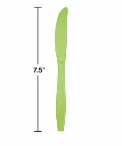 Creative Converting Fresh Lime Green Plastic Knives, 50 Ct
