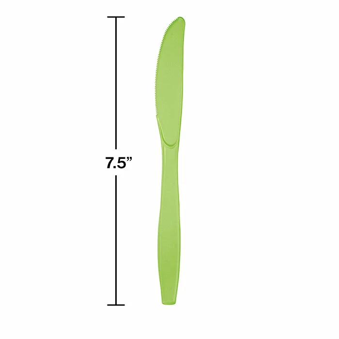 Creative Converting Fresh Lime Green Plastic Knives, 50 Ct