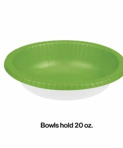 Creative Converting Fresh Lime Paper Bowls 20 Oz., 20 Ct