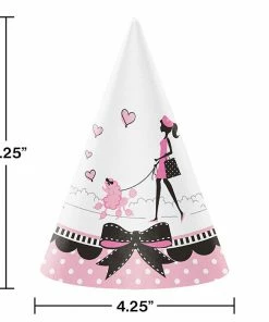 Creative Converting Party In Paris Party Hats, 8 Ct Kids Birthday Party Themes