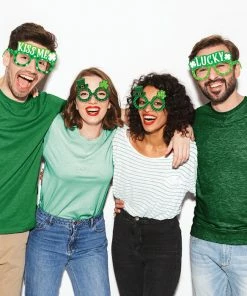 Creative Converting St. Patrick's Day Assorted Paper Eyeglasses, Pack Of 4 St. Patrick's Day Party Decorations