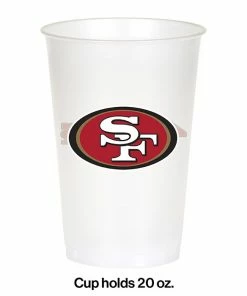 Creative Converting San Francisco 49Ers Plastic Cup, 20Oz, 8 Ct