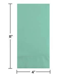 Creative Converting Fresh Mint Guest Towel, 3 Ply, 16 Ct Solid Color Tableware