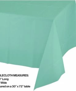 Creative Converting Fresh Mint Tablecover Plastic 54