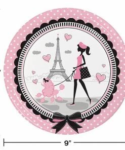 Creative Converting Party In Paris Paper Plates, 8 Ct
