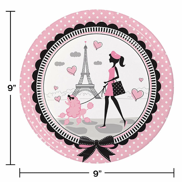 Creative Converting Party In Paris Paper Plates, 8 Ct