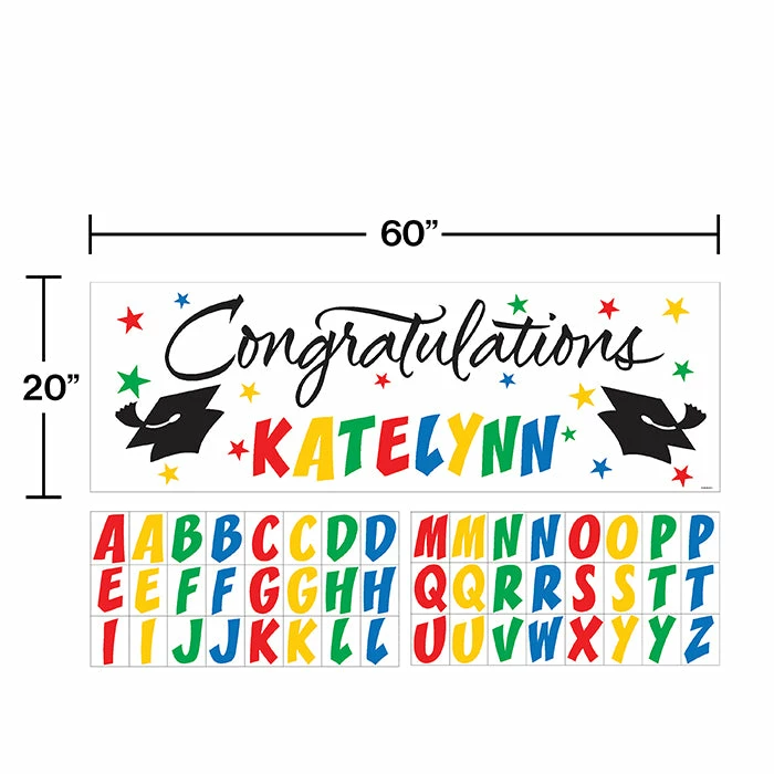 Creative Converting Graduation Party Supplies Giant Graduation Party Banner
