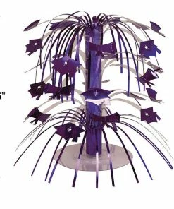 Creative Converting Purple Mortarboard Graduation Centerpiece Graduation Party Supplies
