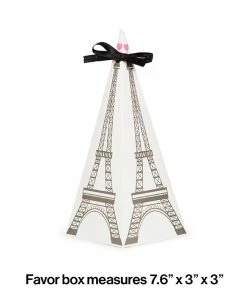 Creative Converting Kids Birthday Party Themes Party In Paris Favor Boxes, 8 Ct
