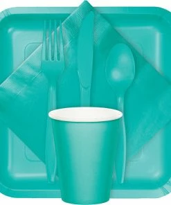 Creative Converting Teal Lagoon Plastic Knives, 24 Ct