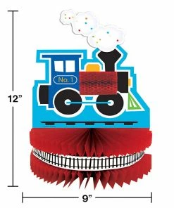 Creative Converting All Aboard Train Centerpiece 1st Birthday Party Themes