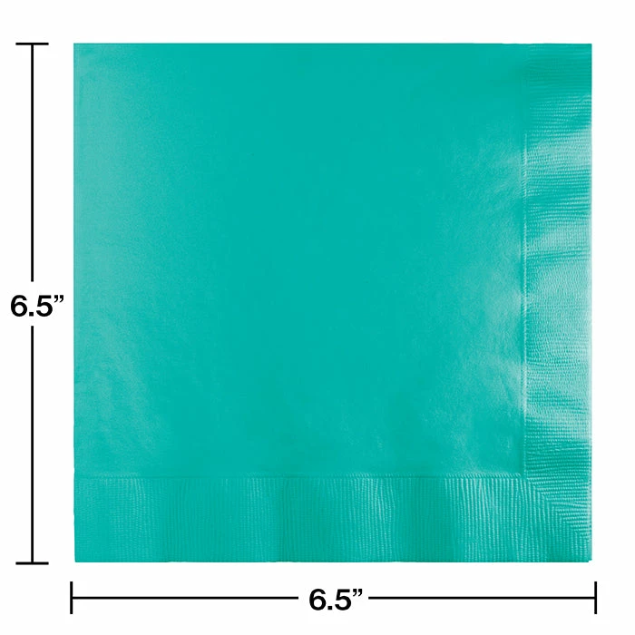 Creative Converting Teal Lagoon Luncheon Napkin 3Ply, 50 Ct Solid Color Tableware