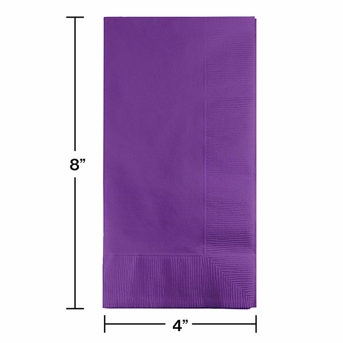 Creative Converting Amethyst Dinner Napkins 2Ply 1/8Fld, 50 Ct