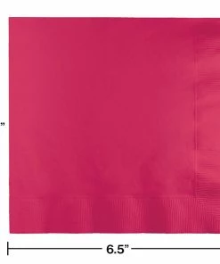 Creative Converting Hot Magenta Luncheon Napkin 3Ply, 50 Ct