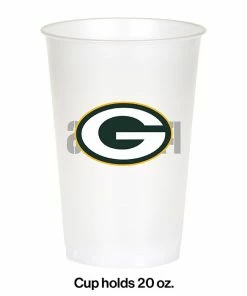 Creative Converting NFL And Football Party Supplies Green Bay Packers Plastic Cup, 20Oz, 8 Ct