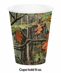 Creative Converting Hunting Camo Hot/Cold Paper Cups 9 Oz., 8 Ct Kids Birthday Party Themes