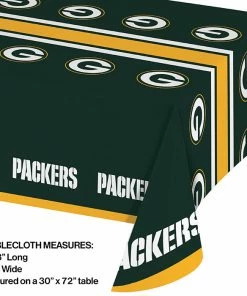Creative Converting Green Bay Packers Plastic Table Cover, 54" X 102"
