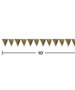 Creative Converting Hunting Camo Plastic Flag Banner