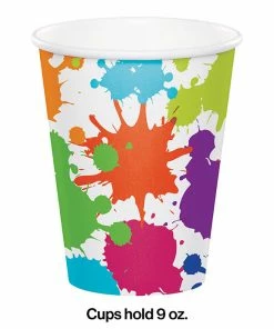 Creative Converting Art Party Hot/Cold Paper Cups 9 Oz., 8 Ct Kids Birthday Party Themes