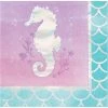 Creative Converting Kids Birthday Party Themes Iridescent Mermaid Party Beverage Napkins, 16 Ct