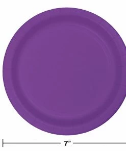 Creative Converting Amethyst Purple Dessert Plates, 24 Ct
