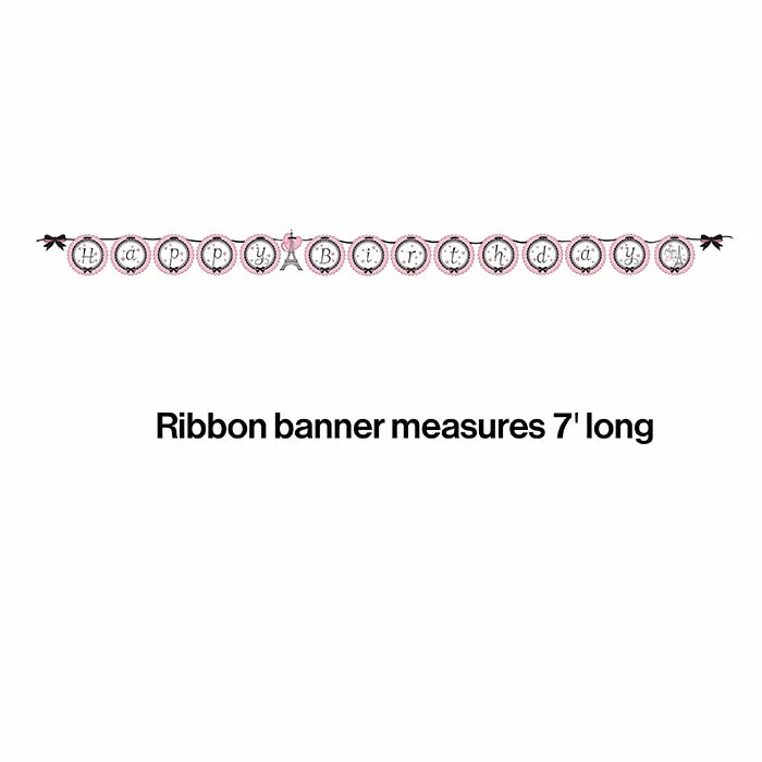 Creative Converting Party In Paris Ribbon Banner Kids Birthday Party Themes