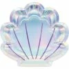 Creative Converting Mermaid Shine Shaped Plate 9", Iridescent, 8 Ct