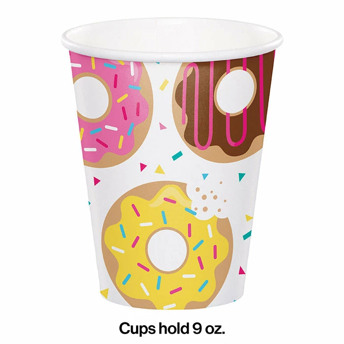 Creative Converting Donut Time Hot/Cold Paper Cups 9 Oz., 8 Ct Kids Birthday Party Themes