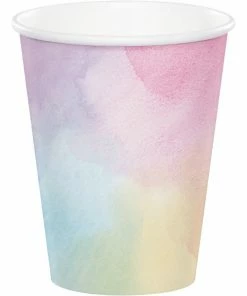 Creative Converting Iridescent Hot/Cold Paper Cups 9 Oz., Iridescent, 8 Ct