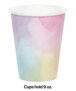 Creative Converting Iridescent Hot/Cold Paper Cups 9 Oz., Iridescent, 8 Ct
