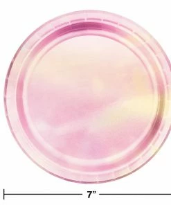 Creative Converting Iridescent Party Dessert Plates, 8 Ct