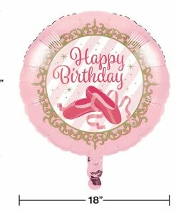 Creative Converting Kids Birthday Party Themes Twinkle Toes Metallic Balloon 18"
