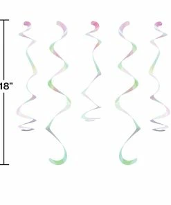 Creative Converting Iridescent Party Dizzy Danglers, 10 Ct Themed Tableware