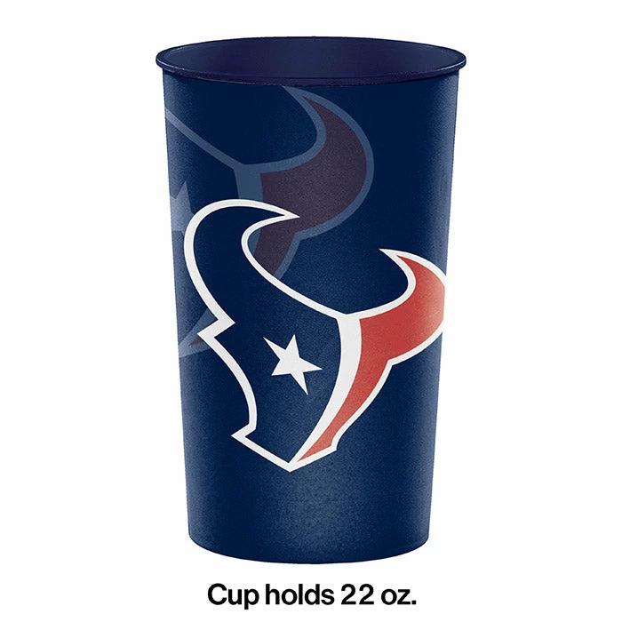 Creative Converting Houston Texans Plastic Cup, 22 Oz