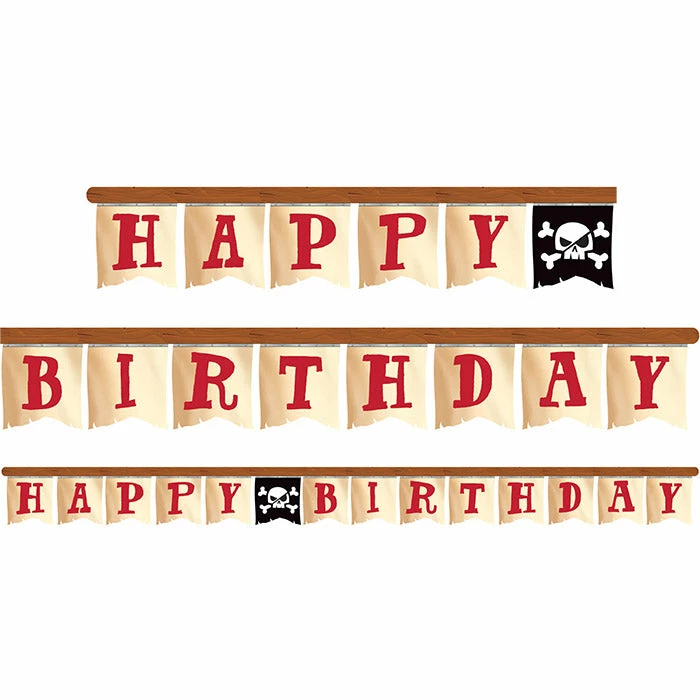Creative Converting Kids Birthday Party Themes Pirate Treasure Jointed Banner Lg