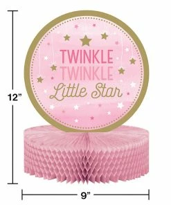 Creative Converting One Little Star Girl Centerpiece 1st Birthday Party Themes